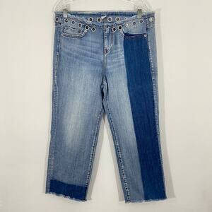 True Religion Starr Cropped Relaxed Straight Jean
